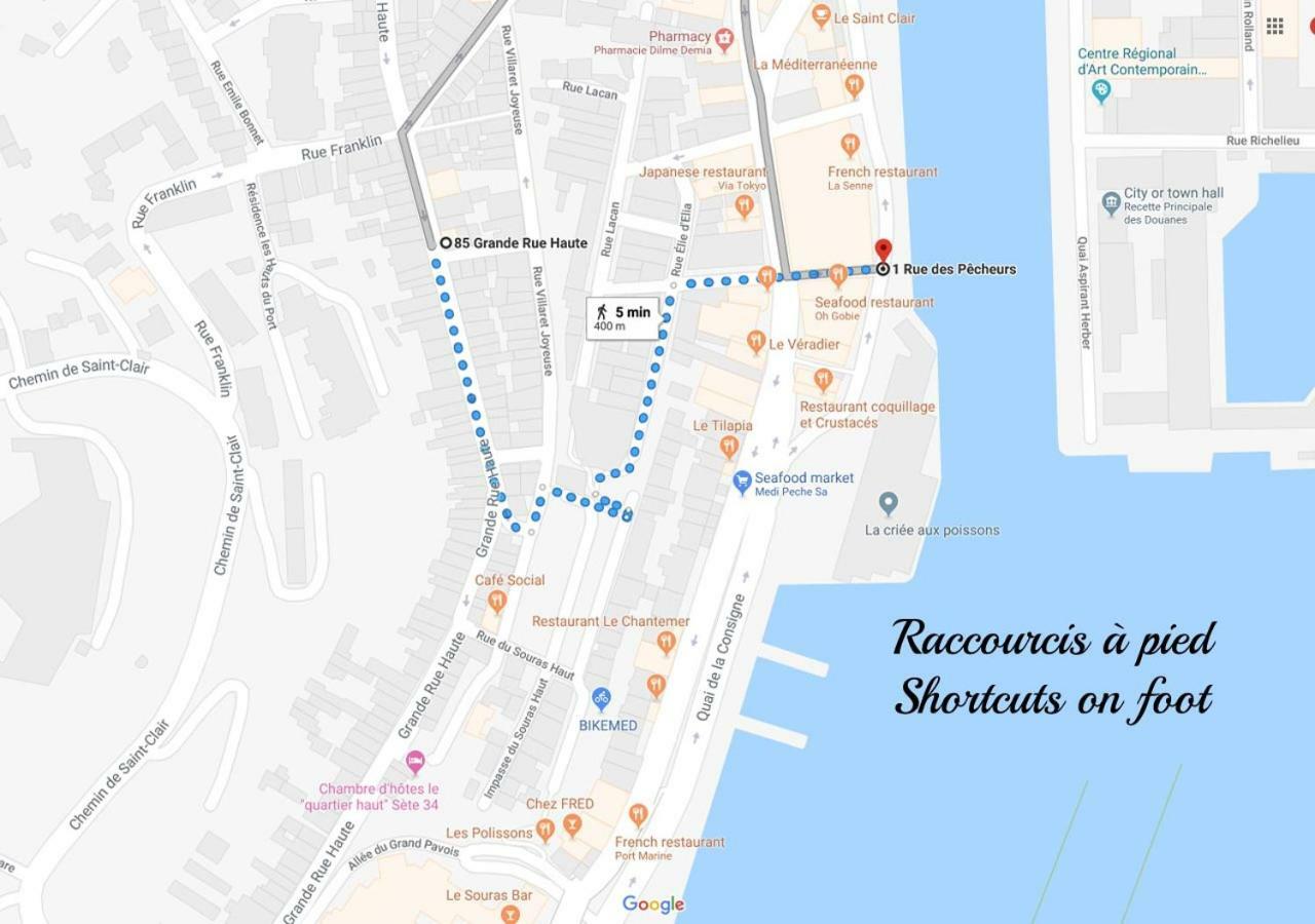 Le Pouffre, Maison De Pecheur Au Quartier Des Artistes, Clim, Wifi Sete Bagian luar foto